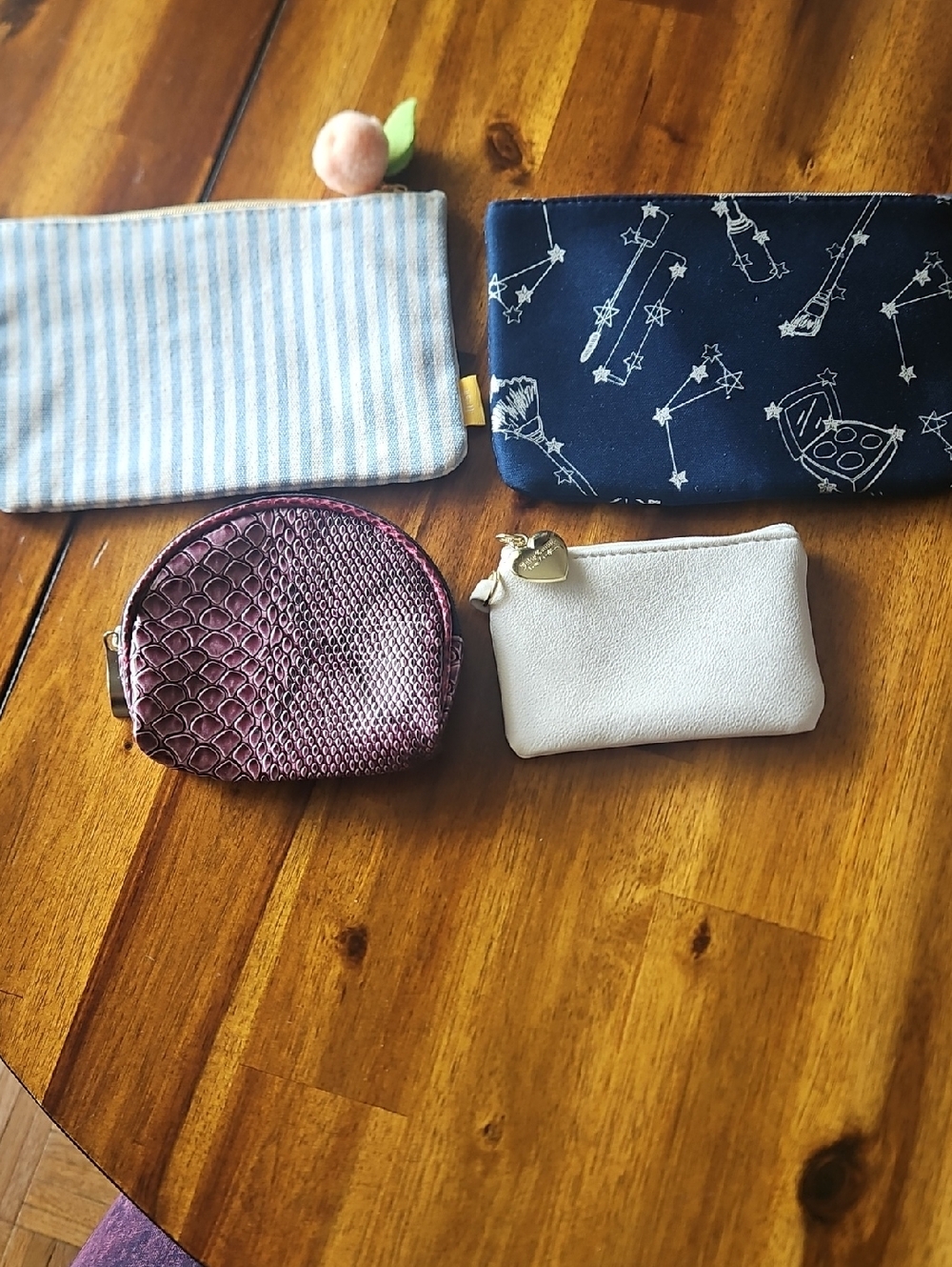 Set of Four Stylish Change Purses/Pouches.